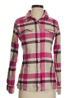 Patagonia Pink and Cream Plaid Shirt